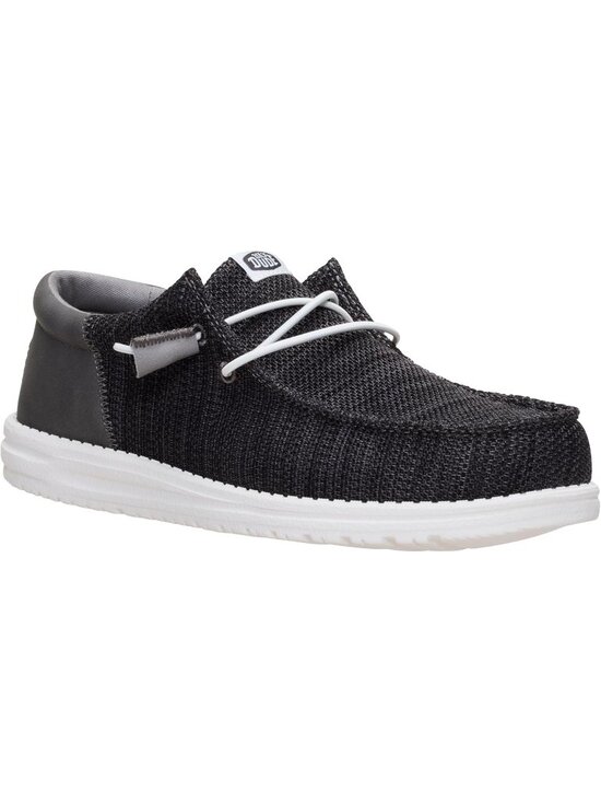 ?Men\'s Black Textile Synthetic low Top Comfortable Lightweight loafers